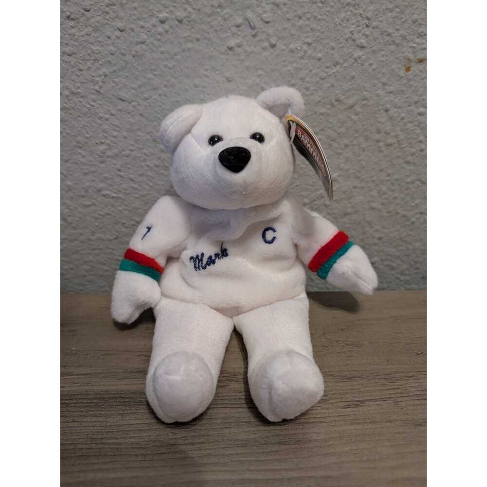 1999 Salvino's Bammers Mark Messier #11 Canucks Beanie Bear Plush NWT